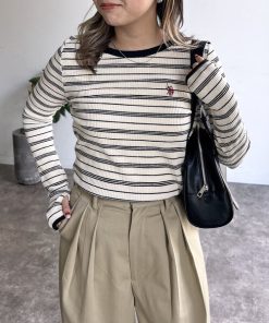 U.S. POLO ASSN. 「U.S. ASSN.」 長袖カットソー FREE ホワイト系その他 レディース