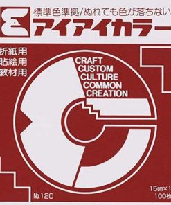 （まとめ買い）エヒメ紙工 アイアイ単色折紙15cm あかちゃ AC-35 00401991 〔10冊セット〕