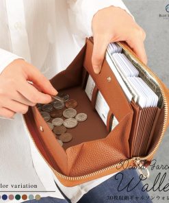 BLUE SINCERE 長財布 レディース 大容量 ギャルソンウォレット 本革 財布 大量収納 スキミング防止 じゃばら型 ラウンドファスナー SW5