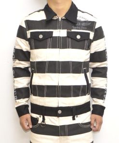 VANSON バンソン NVAO-301NC オールインワン ボーダー色 つなぎ ツナギ フライングスター バイク バイカー メンズ