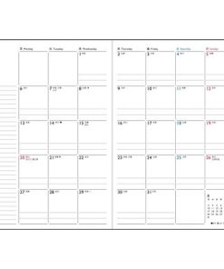 2026年 手帳 1月始まり No.501 ディアクレール ラプロ(R) 1月曜始まり[ネイビー]高橋書店 A5判マンスリー Book