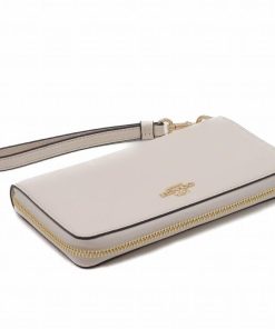 COACH 【並行輸入品】コーチ 財布 レディース 長財布 ストラップ ラウンドファスナー レザー ロゴ C4451IMCHK
